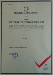 získané certifikáty